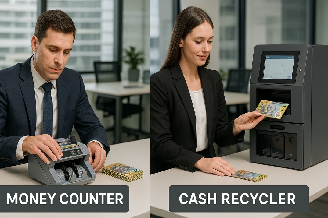 Cash Recycler Machine vs Money Counter