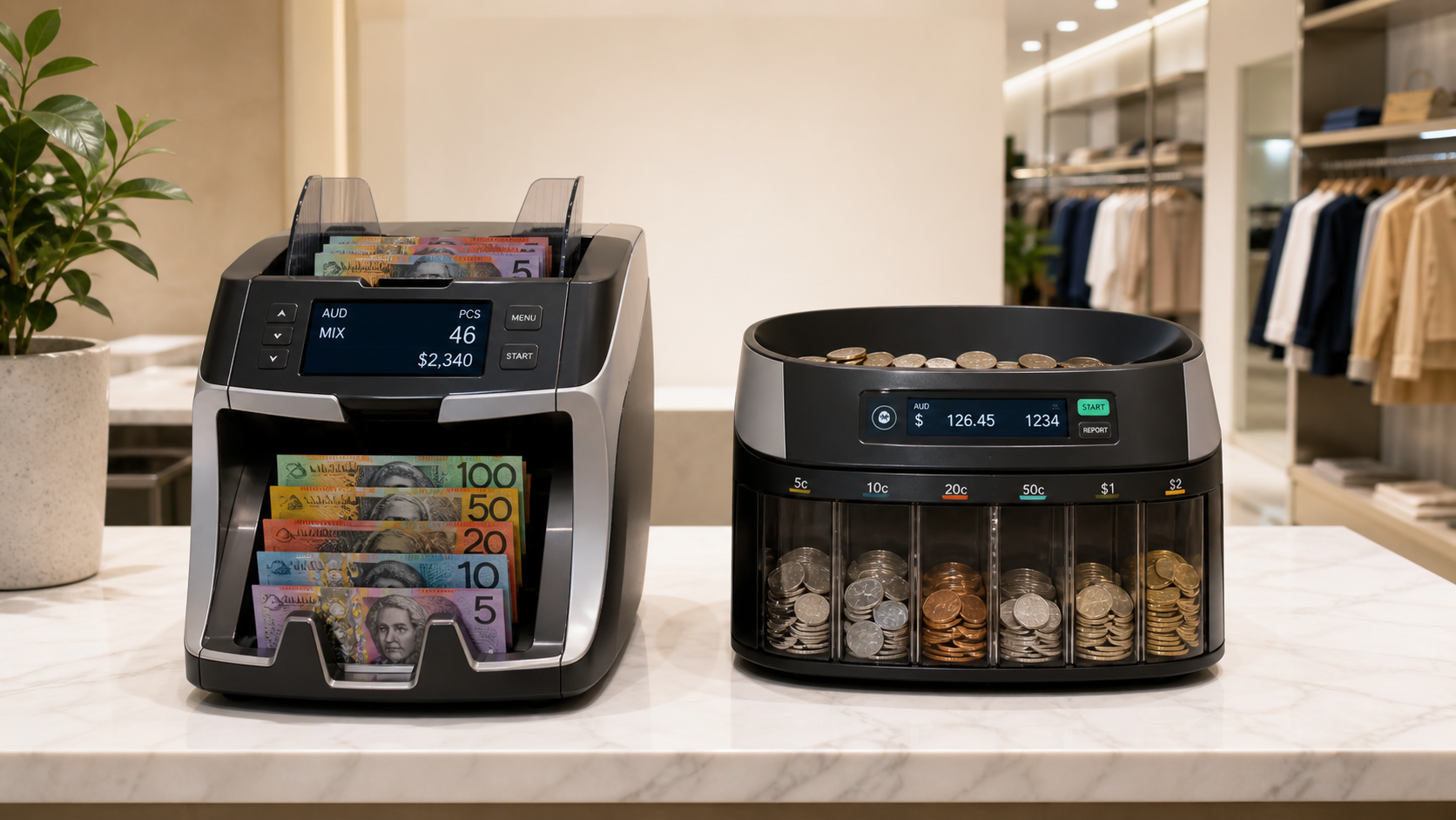 cash-counting-machine-vs-coinsorter Australia