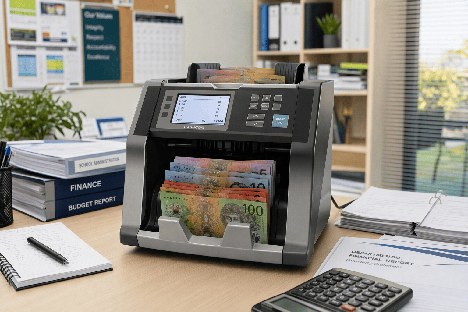 Notes Counting Machine for Schools and Government Departments