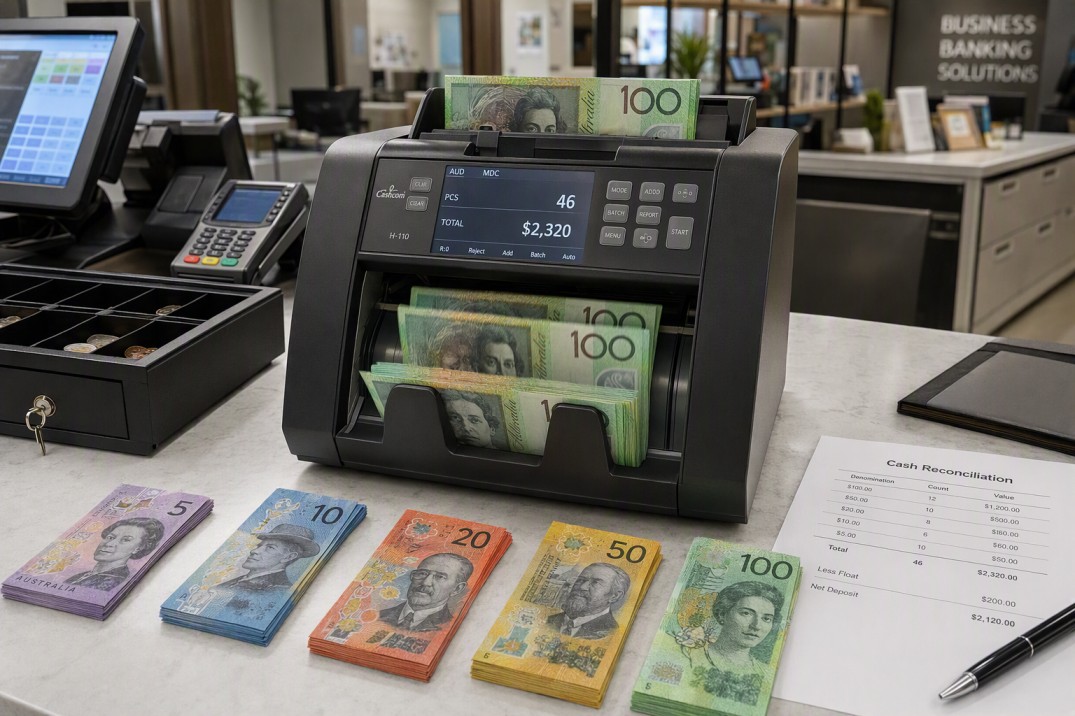 Commercial cash counting machine accurate